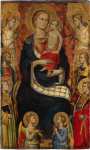 Master of the Arte della Lana Madonna with Child Four Saints and Four Angels  - Hermitage